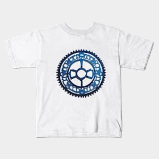 High Precision Blue Bicycle Cassette Gear No. 478 Kids T-Shirt